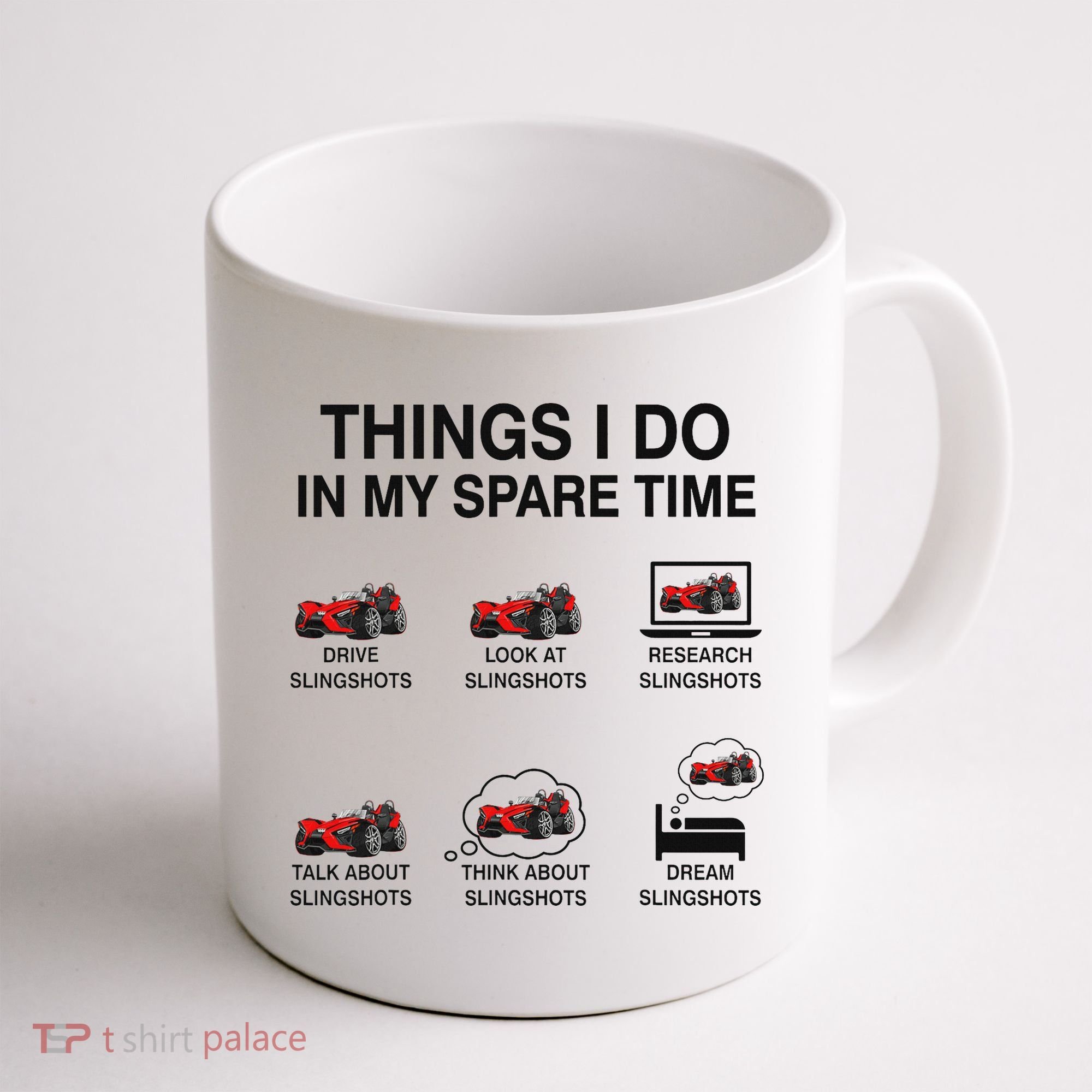 Slingshot Car Drivers 3 Wheeled Car Funny Sling Shot Dad Coffee Mug