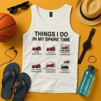 Slingshot Car Drivers 3 Wheeled Car Funny Sling Shot Dad Tank Top thumb 4