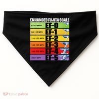 Storm Chasing Enhanced Fujita Scale Tornado Meteorologist USA-Made Doggie Bandana thumb 0