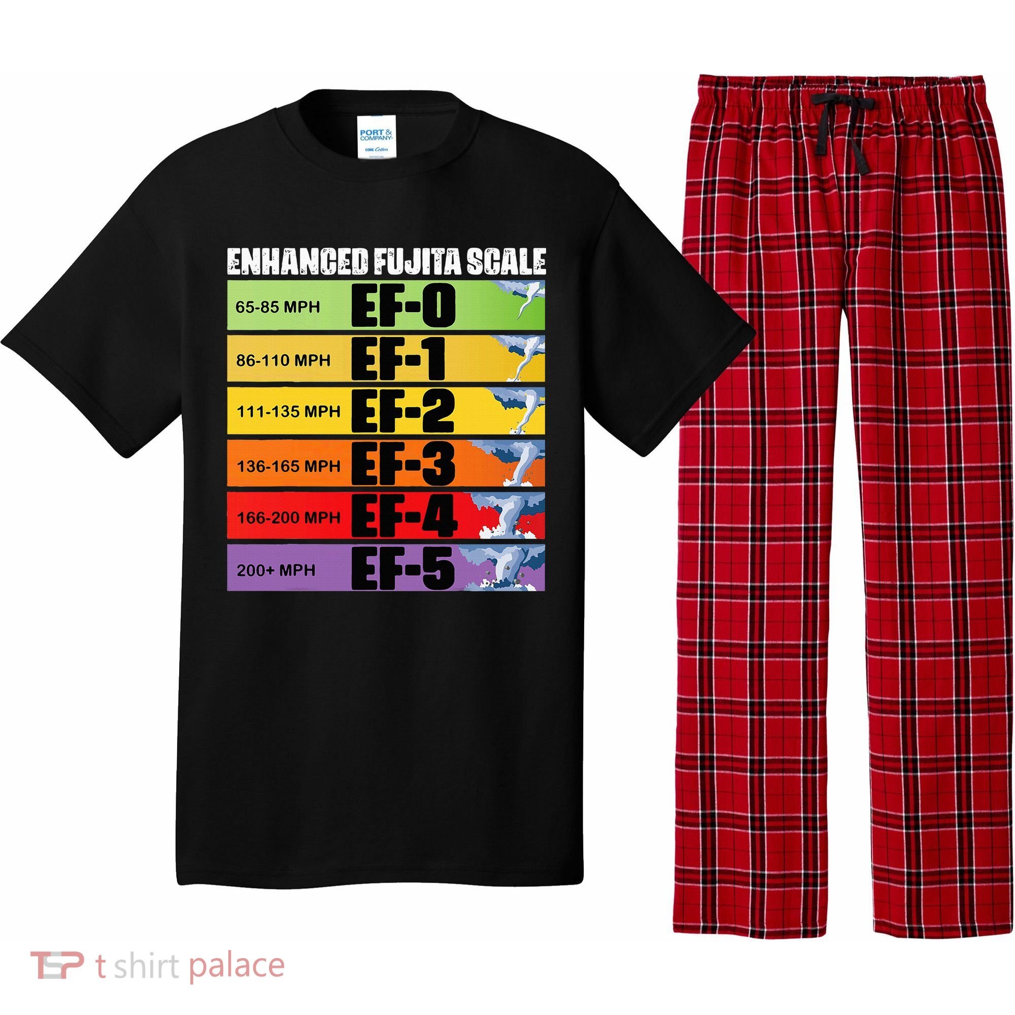 Storm Chasing Enhanced Fujita Scale Tornado Meteorologist Pajama Set