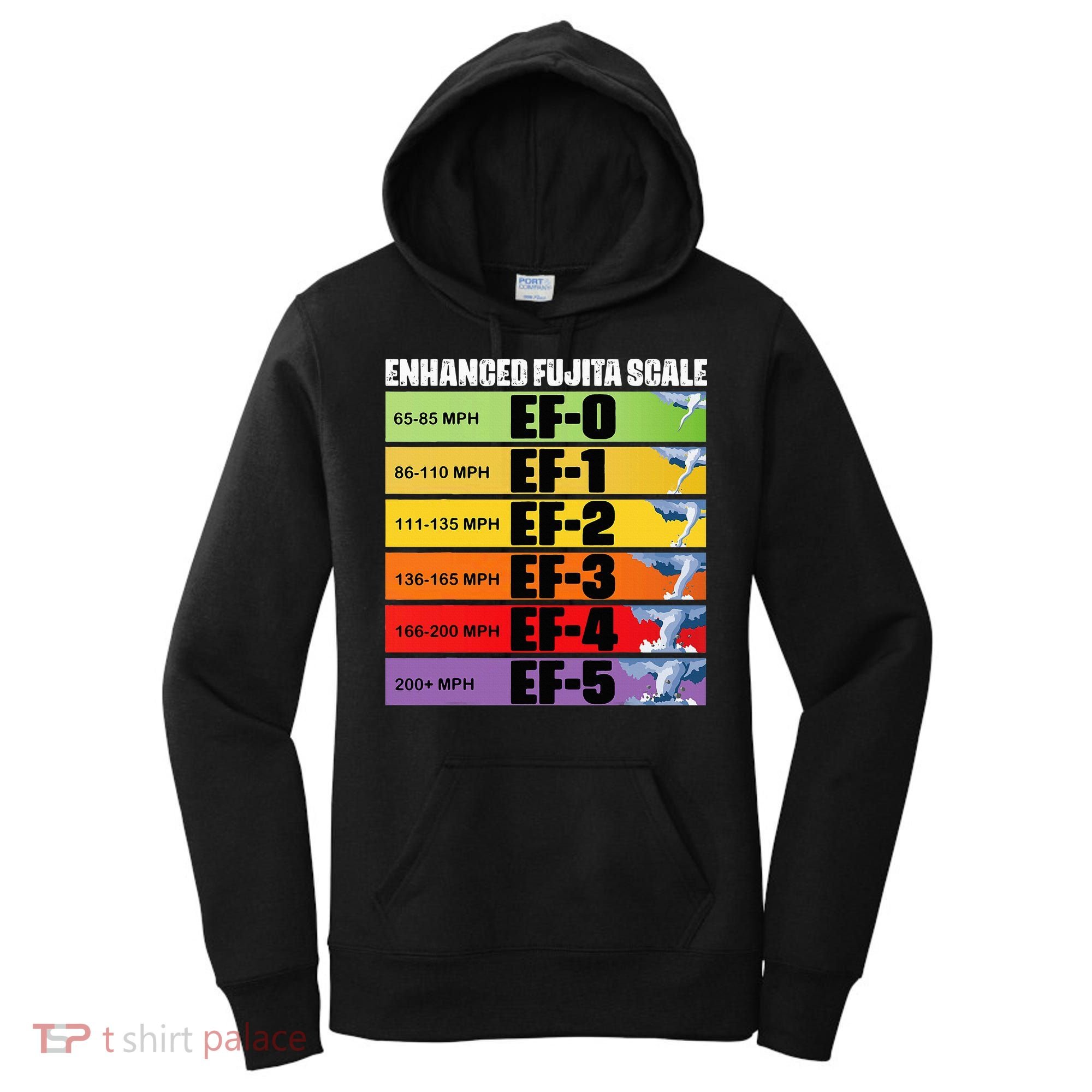 Storm Chasing Enhanced Fujita Scale Tornado Meteorologist Women's Hoodie