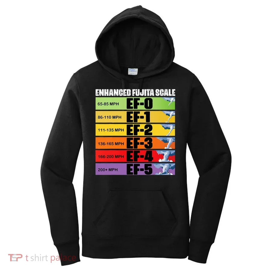 Storm Chasing Enhanced Fujita Scale Tornado Meteorologist Women's Hoodie