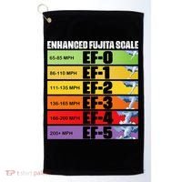 Storm Chasing Enhanced Fujita Scale Tornado Meteorologist Golf Towel thumb 0
