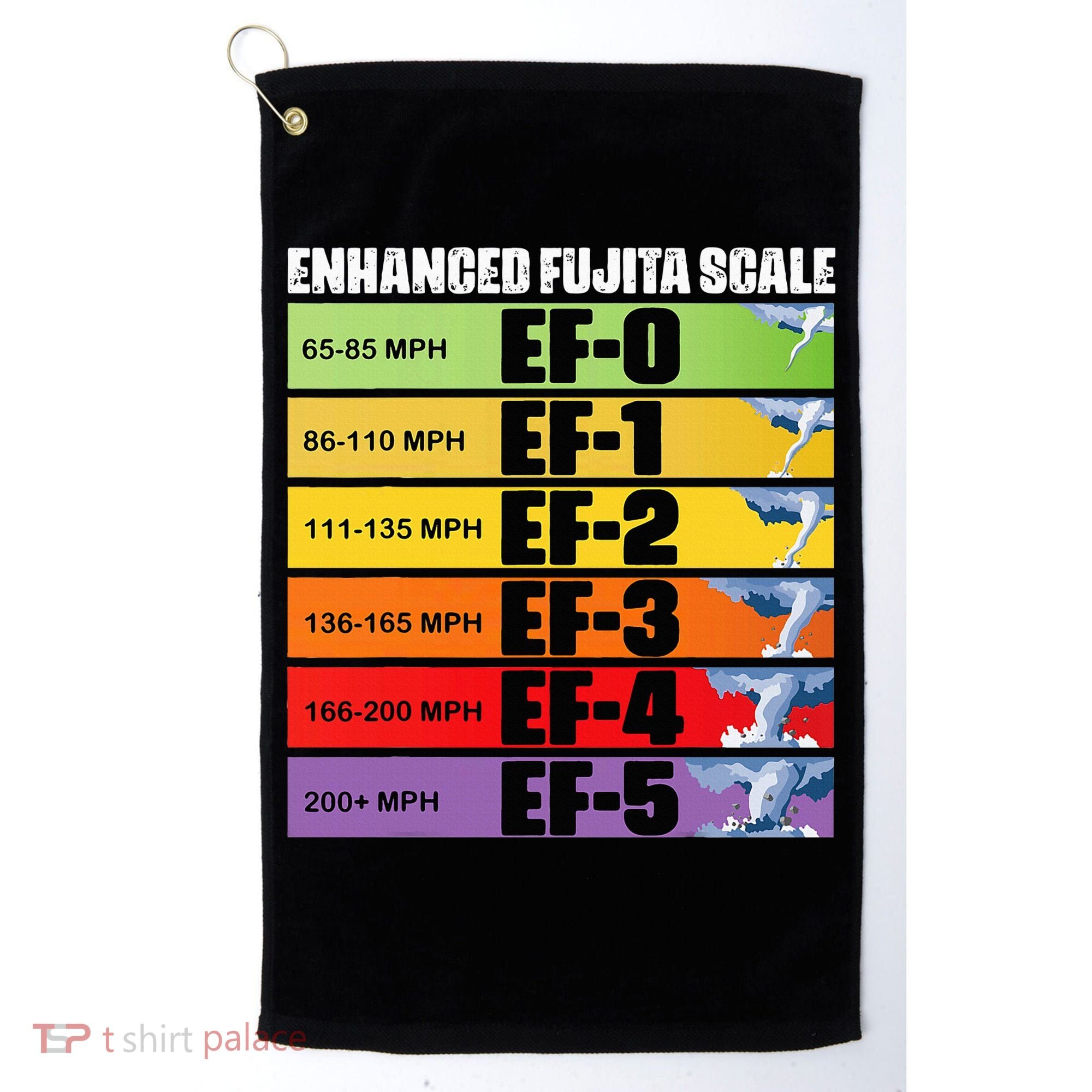 Storm Chasing Enhanced Fujita Scale Tornado Meteorologist Golf Towel