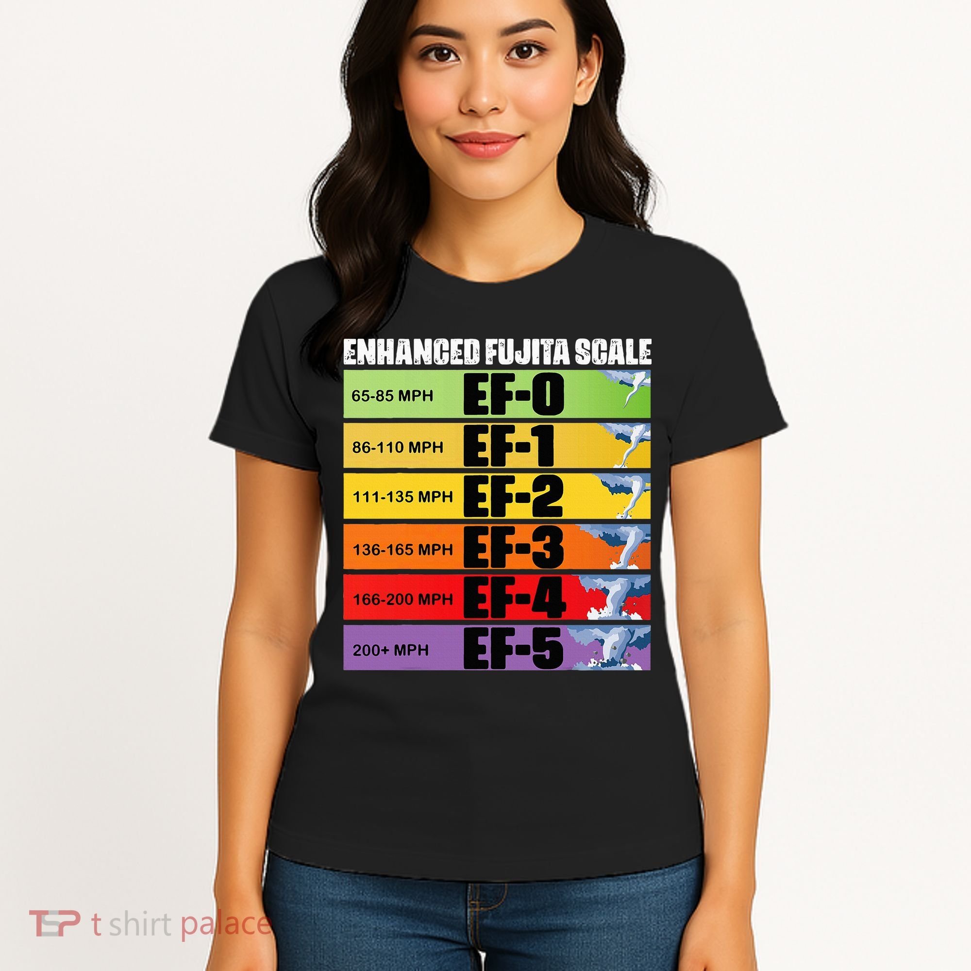 Storm Chasing Enhanced Fujita Scale Tornado Meteorologist Women's T-Shirt