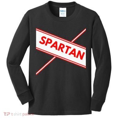 Spartan Cheerleader Easy Halloween Costume Design Kids Long Sleeve Shirt