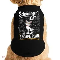 Schrodinger's Cat Escape Plan Funny School Doggie Tank thumb 0