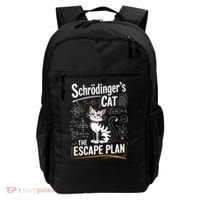 Schrodinger's Cat Escape Plan Funny School Backpack thumb 0
