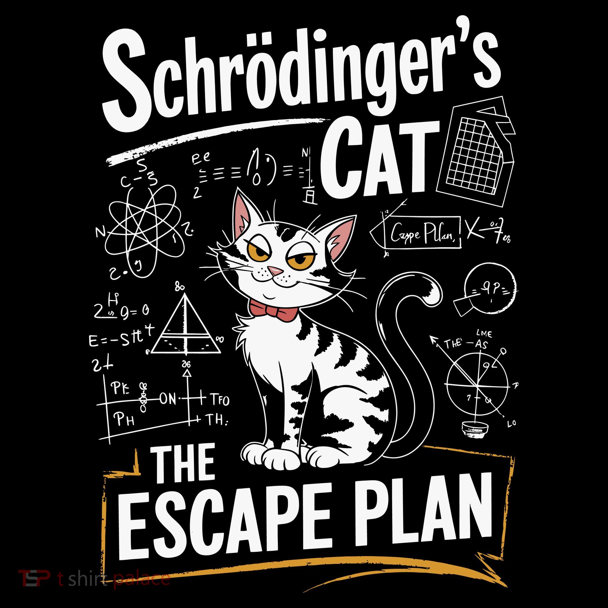 Schrodinger's Cat Escape Plan Funny School Women's Hoodie