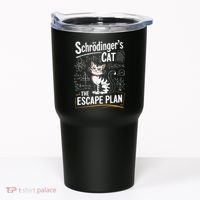 Schrodinger's Cat Escape Plan Funny School Tumbler thumb 0