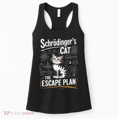 Schrodinger's Cat Escape Plan Funny School Women's Tank Top