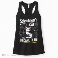 Schrodinger's Cat Escape Plan Funny School Women's Tank Top thumb 0