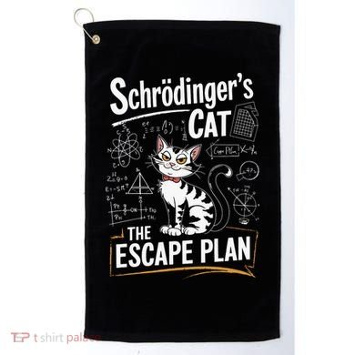 Schrodinger's Cat Escape Plan Funny School Golf Towel