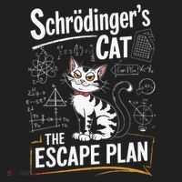 Schrodinger's Cat Escape Plan Funny School Golf Towel thumb 3