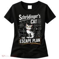 Schrodinger's Cat Escape Plan Funny School Women's T-Shirt thumb 0