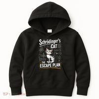 Schrodinger's Cat Escape Plan Funny School Kids Hoodie thumb 0