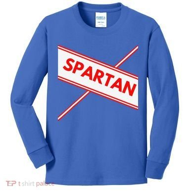 Spartan Cheerleader Easy Halloween Costume Design Kids Long Sleeve Shirt
