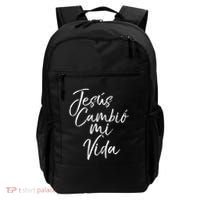 Spanish Christian EspañOl Bible Verse JesúS Cambió Mi Vida Backpack thumb 0