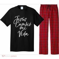 Spanish Christian EspañOl Bible Verse JesúS Cambió Mi Vida Pajama Set thumb 0
