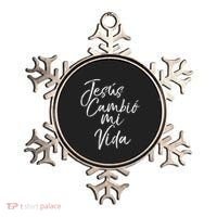 Spanish Christian EspañOl Bible Verse JesúS Cambió Mi Vida Ornament thumb 0