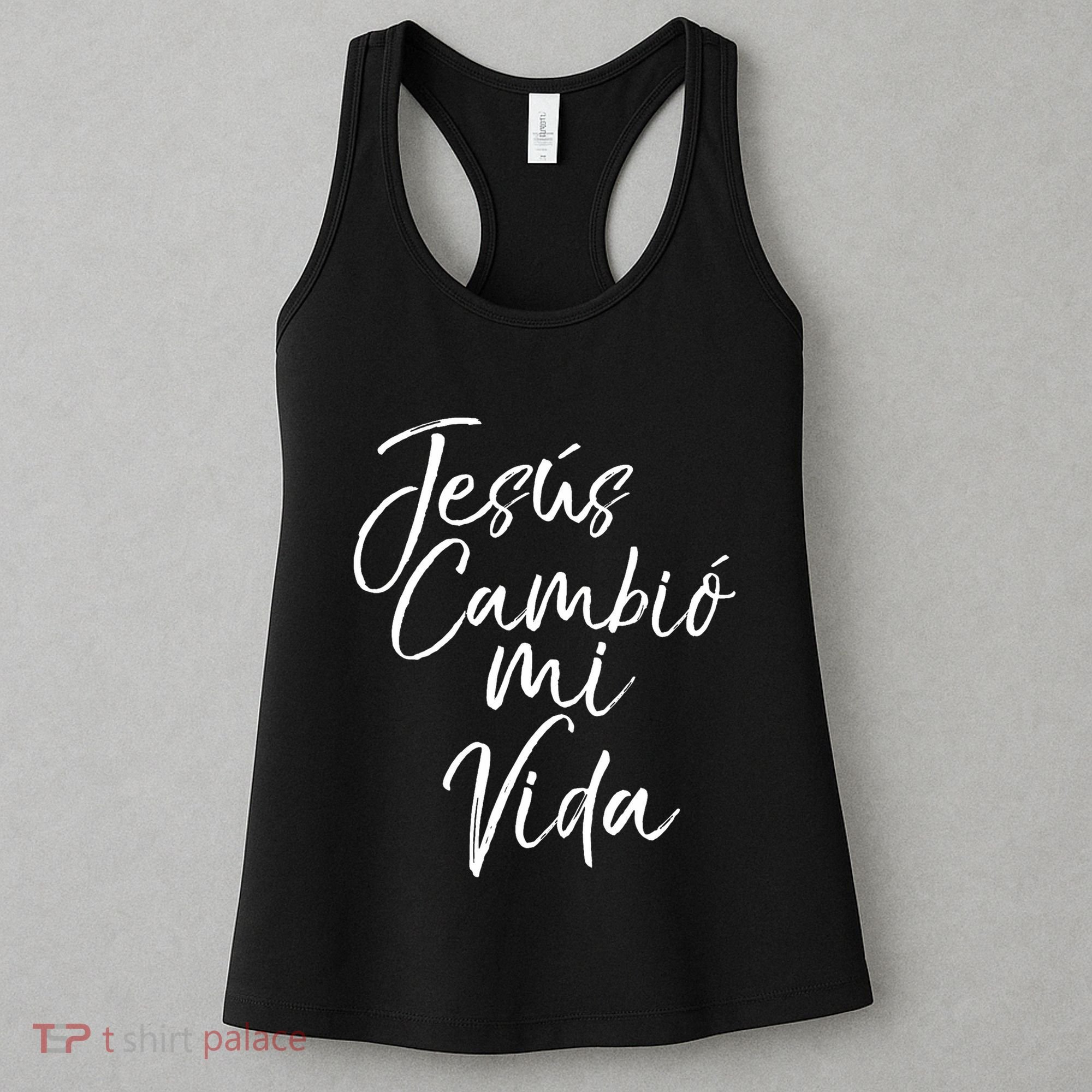 Spanish Christian EspañOl Bible Verse JesúS Cambió Mi Vida Women's Tank Top