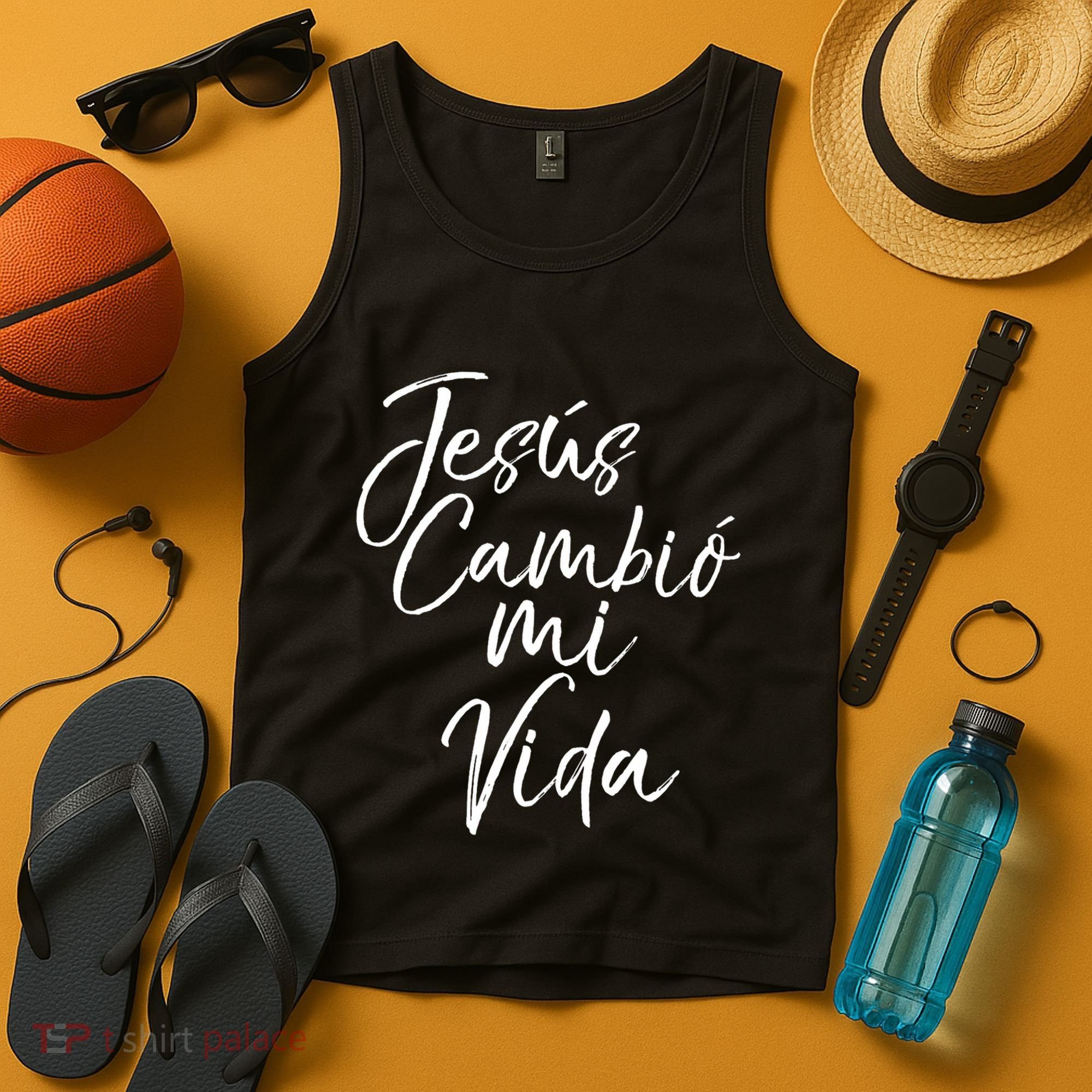 Spanish Christian EspañOl Bible Verse JesúS Cambió Mi Vida Tank Top