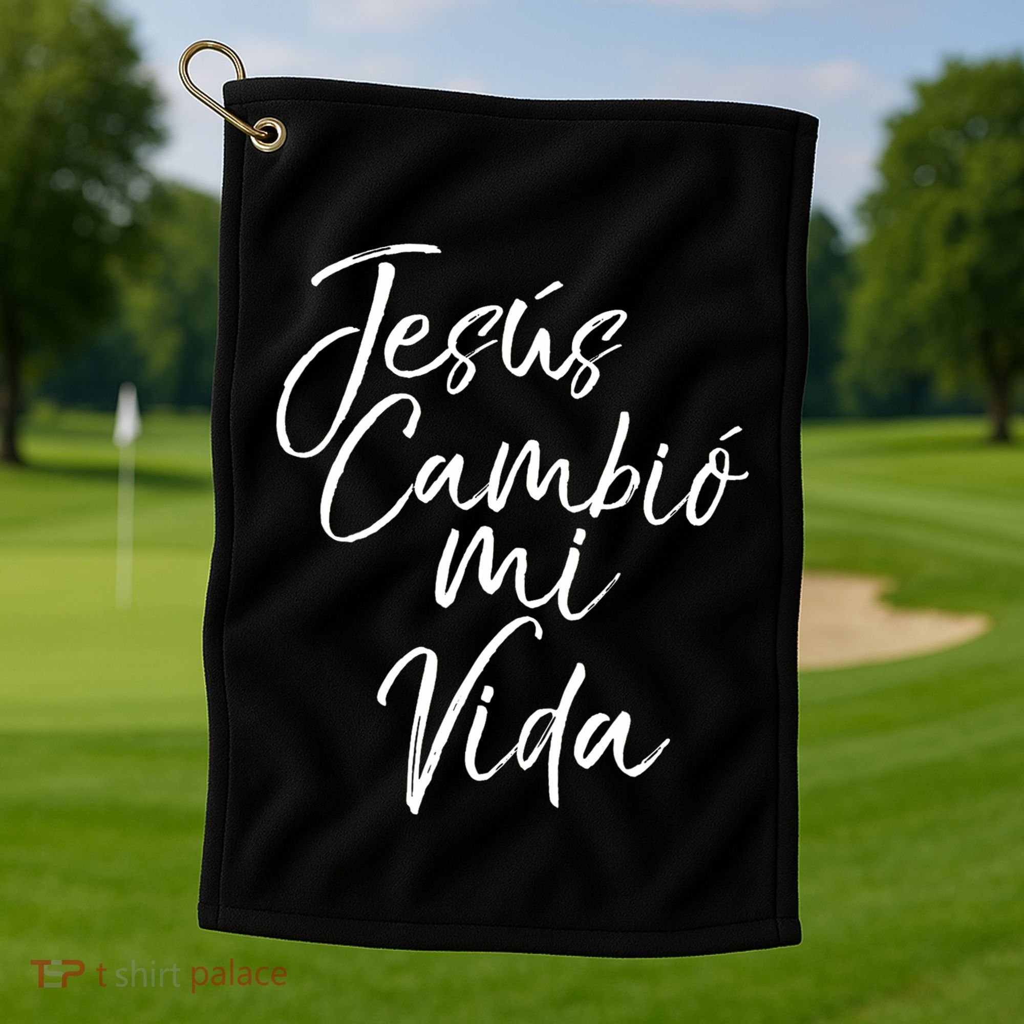 Spanish Christian EspañOl Bible Verse JesúS Cambió Mi Vida Golf Towel