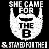 She Came For The B And Stayed For The D Funny Beard Coaster thumb 2