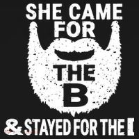 She Came For The B And Stayed For The D Funny Beard Tank Top thumb 6