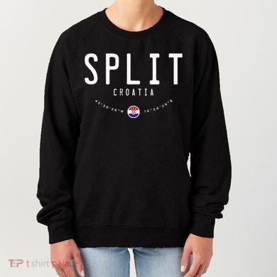 Split Croatia Flag Women's Sweatshirt