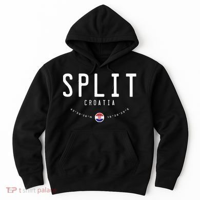 Split Croatia Flag Hoodie