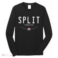 Split Croatia Flag Long Sleeve Shirt thumb 0
