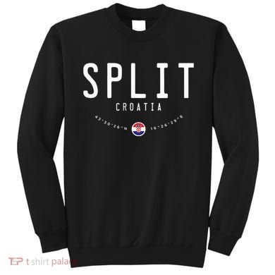 Split Croatia Flag Sweatshirt