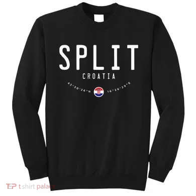 Split Croatia Flag Sweatshirt