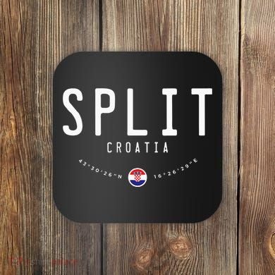Split Croatia Flag Coaster