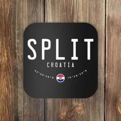 Split Croatia Flag Coaster