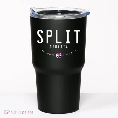 Split Croatia Flag Tumbler