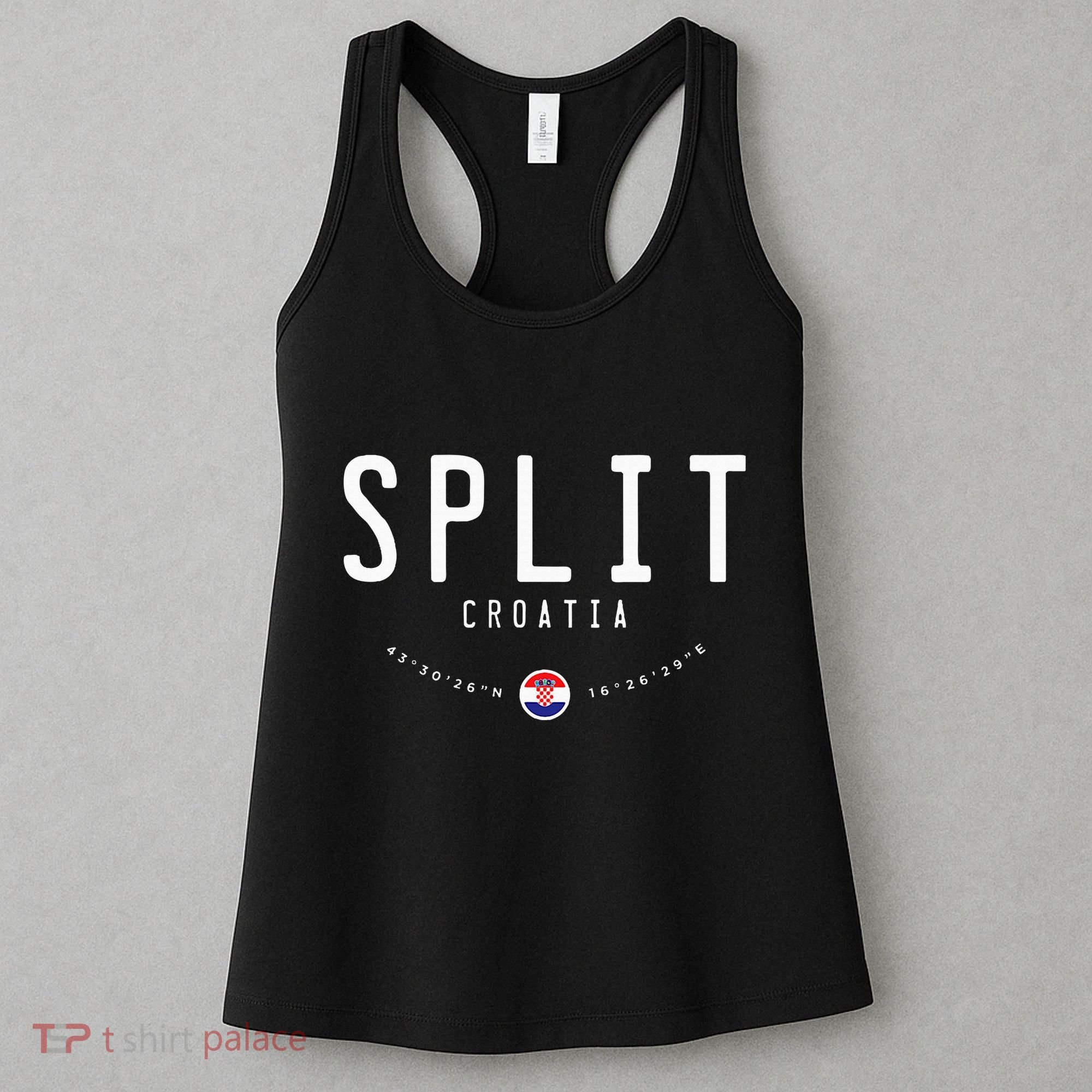 Split Croatia Flag Women's Tank Top