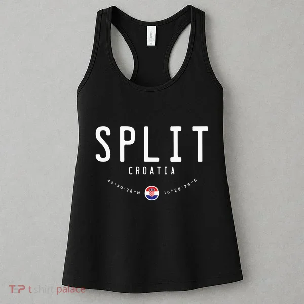Split Croatia Flag Women's Tank Top