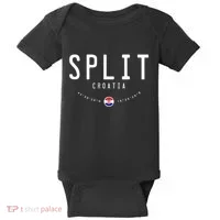 Split Croatia Flag Baby Bodysuit thumb 0