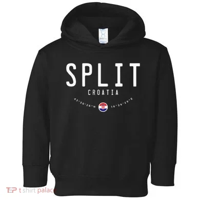 Split Croatia Flag Toddler Hoodie