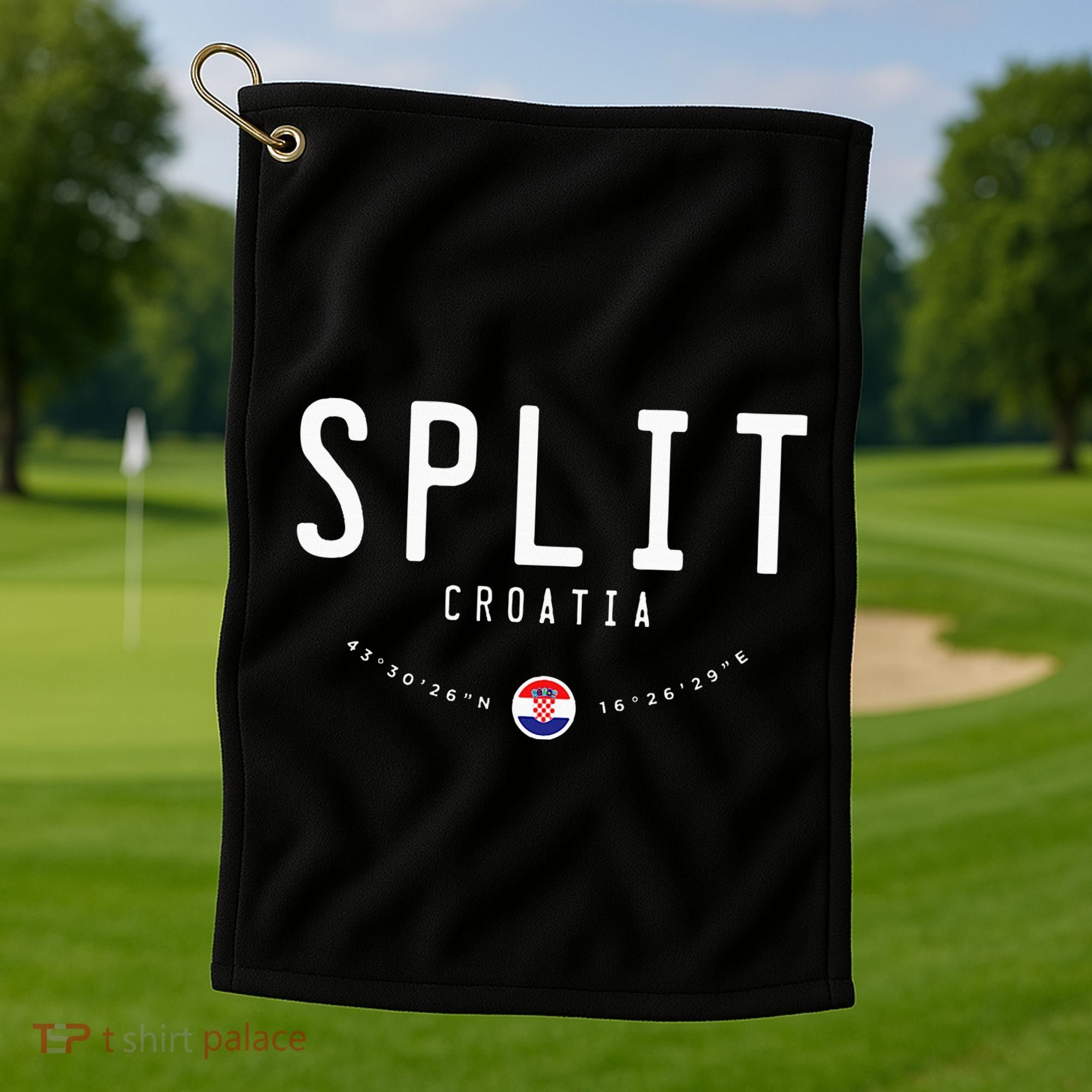 Split Croatia Flag Golf Towel