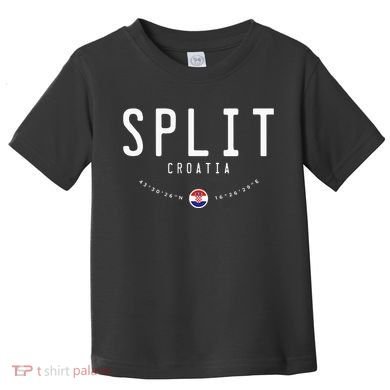 Split Croatia Flag Toddler T-Shirt