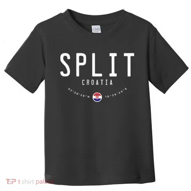 Split Croatia Flag Toddler T-Shirt