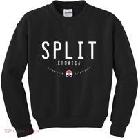 Split Croatia Flag Kids Sweatshirt thumb 0