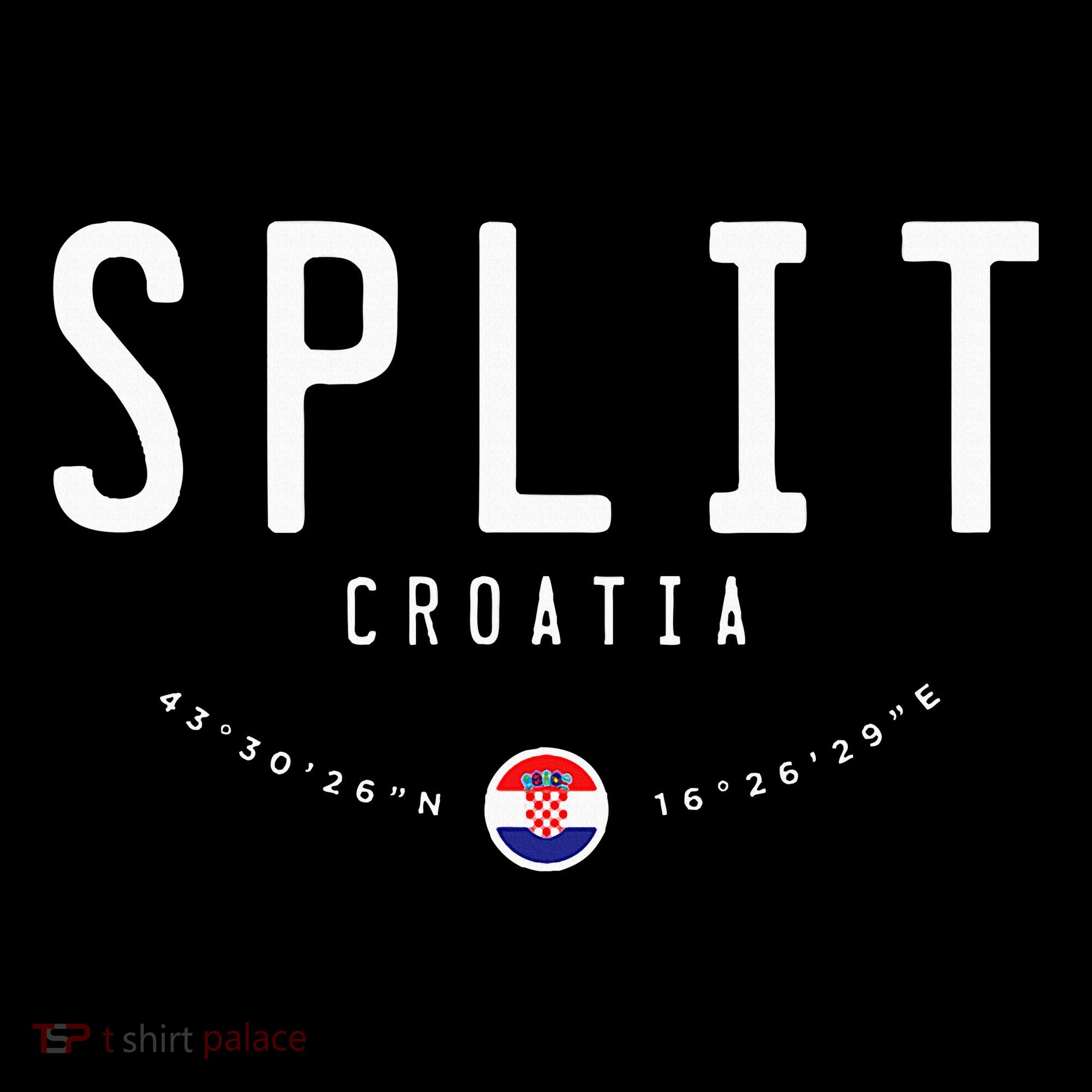 Split Croatia Flag Kids Sweatshirt