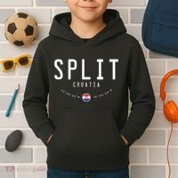 Split Croatia Flag Kids Hoodie thumb 2