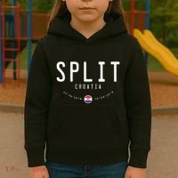 Split Croatia Flag Kids Hoodie thumb 3