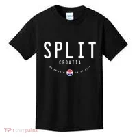 Split Croatia Flag Kids T-Shirt thumb 0