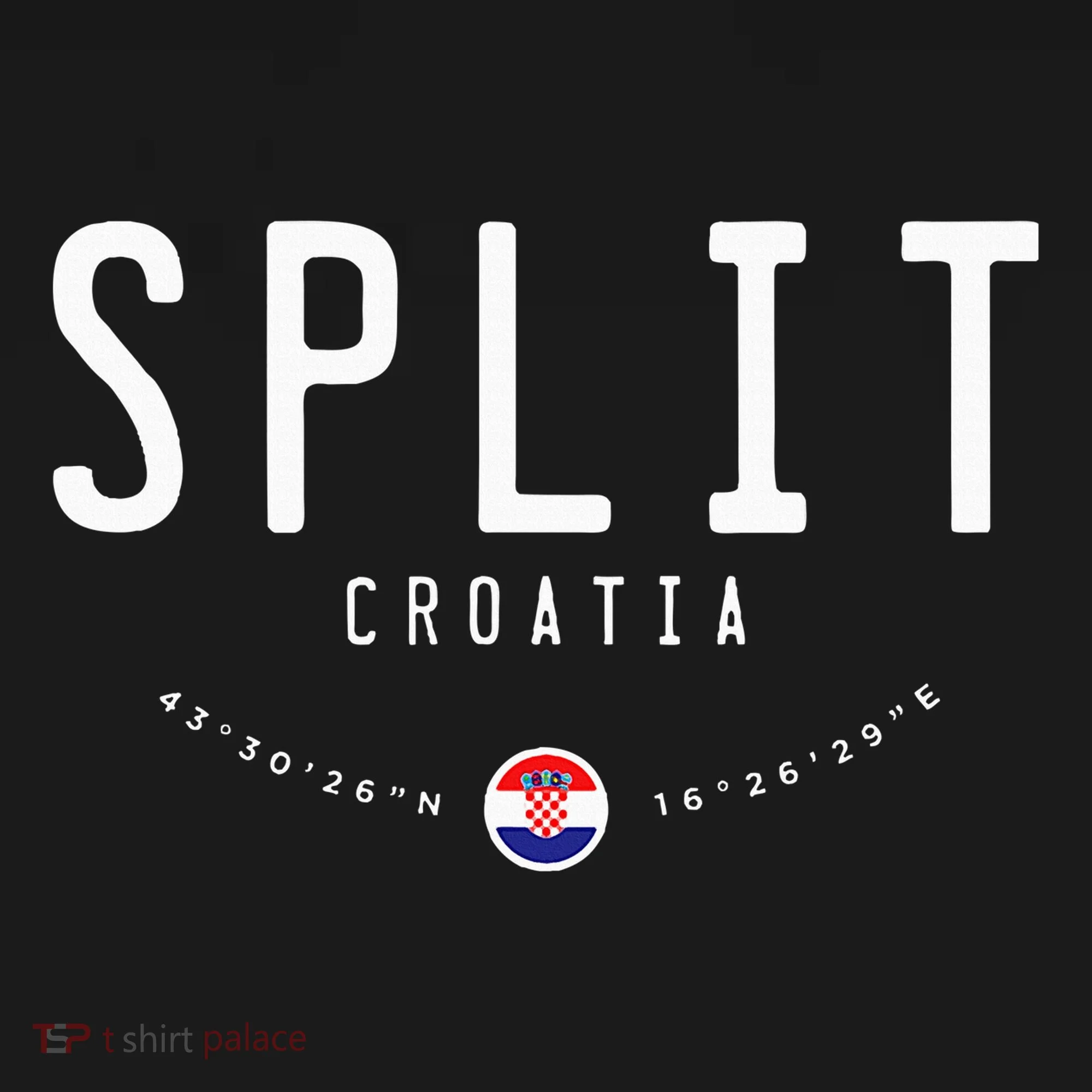 Split Croatia Flag Kids T-Shirt